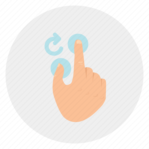 Right, gestures, rotate, finger, touch, bouble icon - Download on Iconfinder