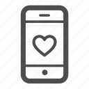 bookmark, favorite, heart, iphone, like, love, mobile 