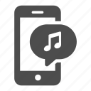 mobile, phone, iphone, music, bubble, mp3, sound