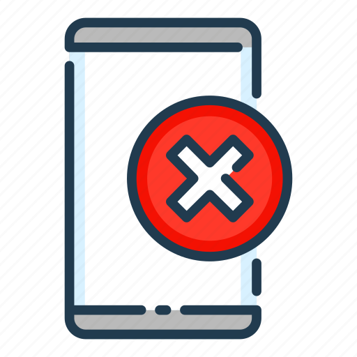 Cross, delete, mobile, phone, remove, smartphone icon - Download on Iconfinder