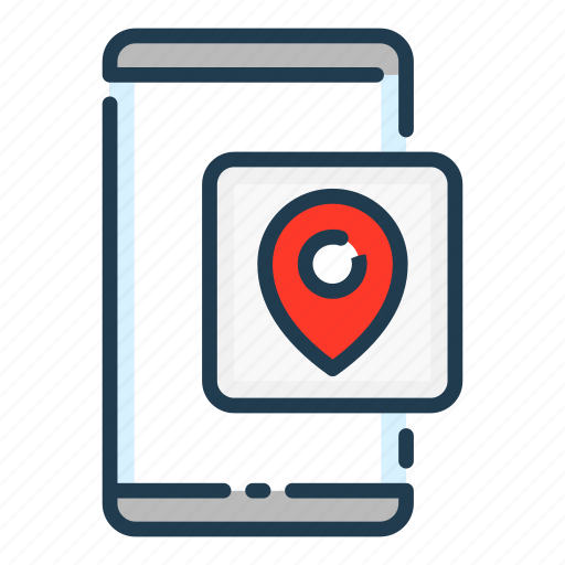 Location, mobile, navigation, phone, pin, pointer, smartphone icon - Download on Iconfinder
