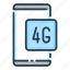 4g, mobile, network, phone, signal, smartphone 