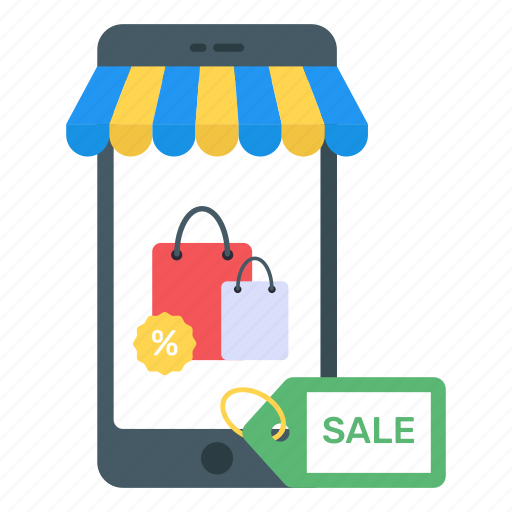 Mobile store, mcommerce, discount shopping, shopping sale, mobile sale icon - Download on Iconfinder
