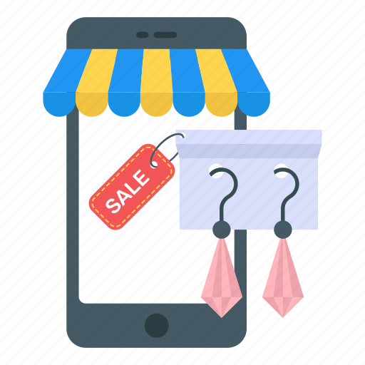 Mobile store, mcommerce, mobile shopping, jewelry shopping, jewelry sale icon - Download on Iconfinder