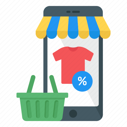 Mobile store, mcommerce, discount clothing, eshopping, discount shopping icon - Download on Iconfinder