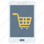 cart, device, mobile, phone, shopping 