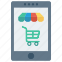 cart, device, mobile, phone, shopping