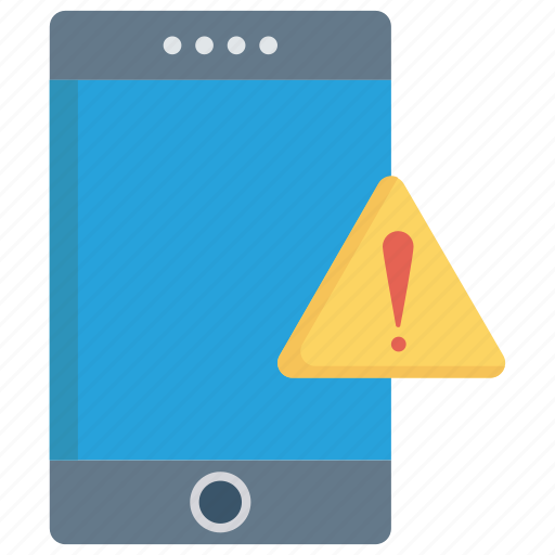 Device, exclamation, mobile, phone, warning icon - Download on Iconfinder