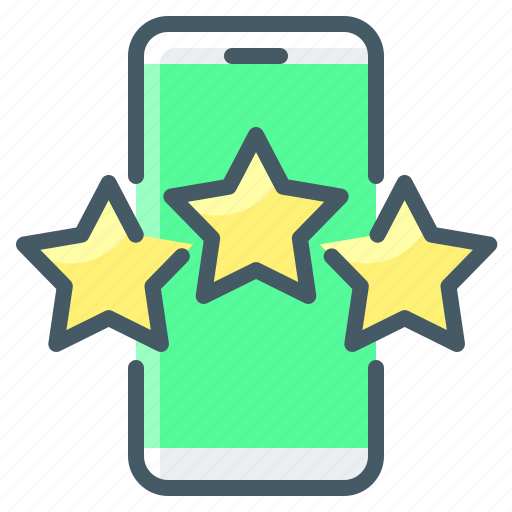 Mobile, favorite, rating, stars icon - Download on Iconfinder