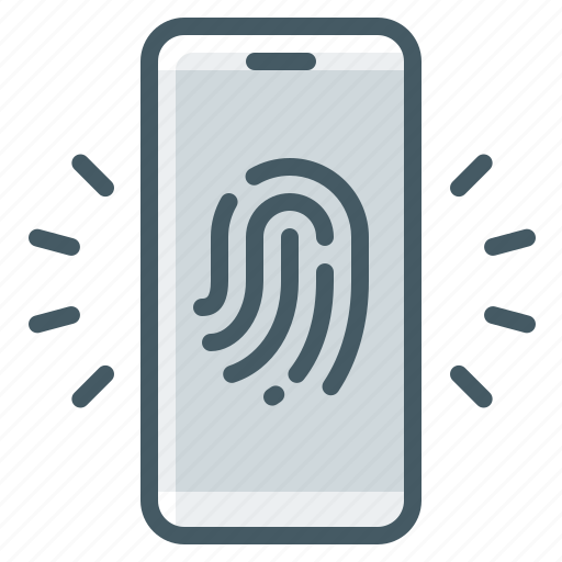 Mobile, fingerprint, identification, technology, smartphone, fingerprint identification icon - Download on Iconfinder