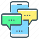 mobile, phone, smartphone, chat, communication, message 