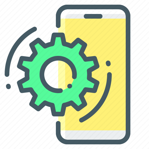 Mobile, setting, gear, cogwheel icon - Download on Iconfinder