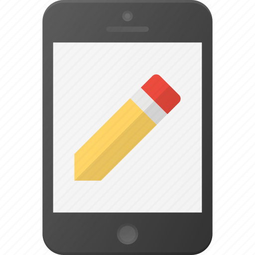 Edit, mobile, pen, phone, smart, smartphone icon - Download on Iconfinder