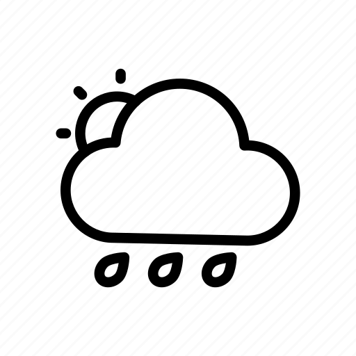 Cloud, forecast, rain, sun, weather icon - Download on Iconfinder