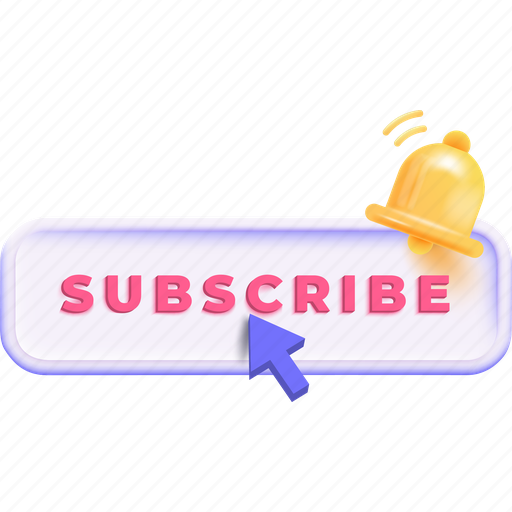 Subscribe, notice, email, news, social 3D illustration - Download on Iconfinder