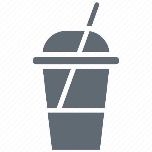 Cold coffee, juice cup, paper cup, smoothie cup, straw cup icon - Download on Iconfinder