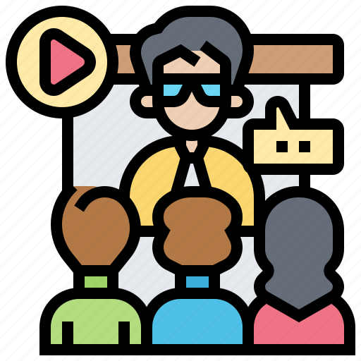 Conference, meeting, online, seminar, teaching icon - Download on Iconfinder