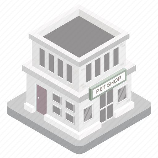 Building, architecture, pet shop, pet store, marketplace illustration - Download on Iconfinder