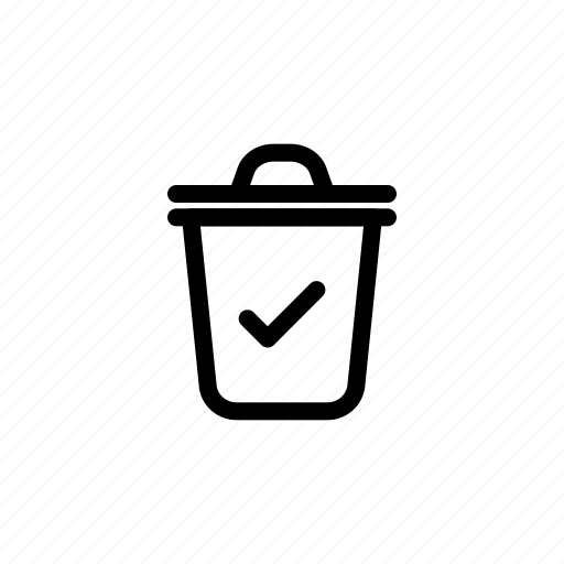 Modern, contact, trash, done, recycle, bin icon - Download on Iconfinder