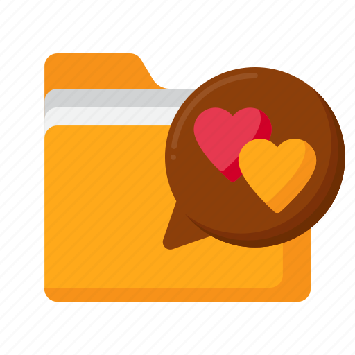 Data, love, folder icon - Download on Iconfinder