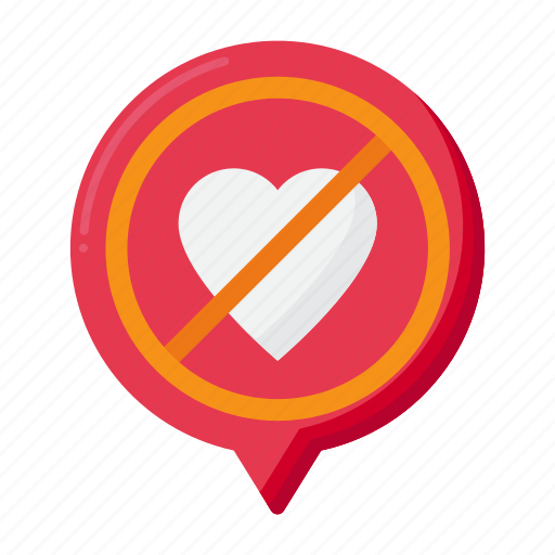 Rejection, broken, heart, valentine icon - Download on Iconfinder