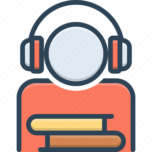 Audio, book, course, device, digital, earphone, education icon - Download on Iconfinder