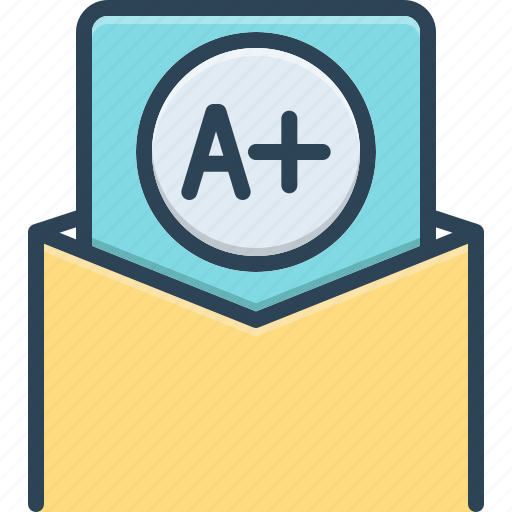 Achievement, best grade, education, good, grading, quality, result icon - Download on Iconfinder