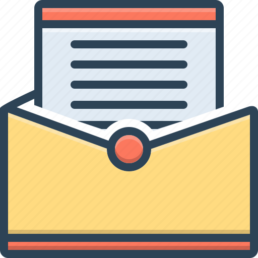 Communication, letter, messages, paper, scenarios, text, tidings icon - Download on Iconfinder