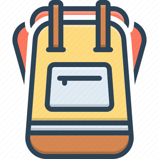 Activity, backpack, bag, education, equipment, student, travel icon - Download on Iconfinder