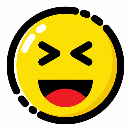 Emoji, emoticon, expression, happy, laugh icon - Download on Iconfinder