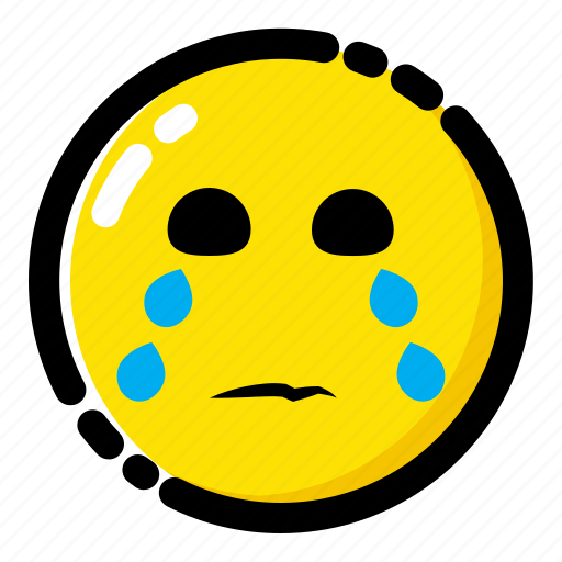 Cry, crying, emoji, emoticon, expression icon - Download on Iconfinder