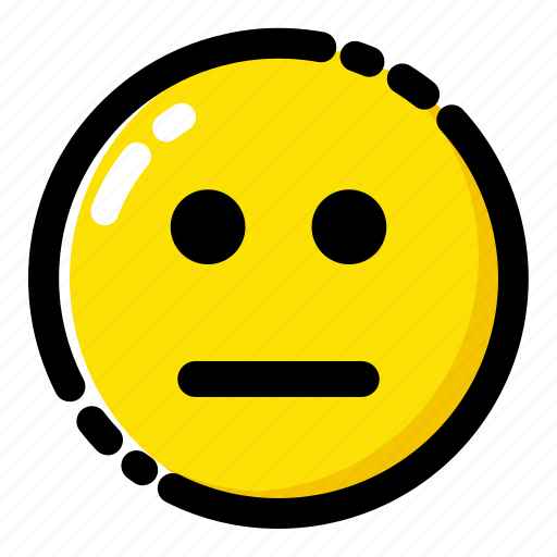 Emoji, emoticon, expression, netral icon - Download on Iconfinder