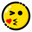 emoji, emoticon, expression, give a kiss 