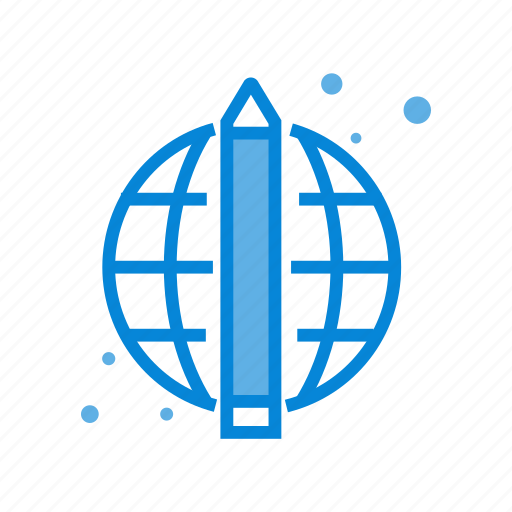 Earth, pencil, planet, design icon - Download on Iconfinder
