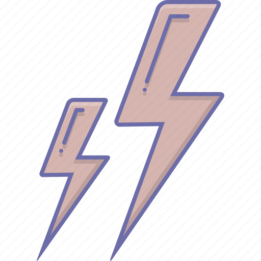 Electricity, lightning, powered, storm, thunder icon - Download on Iconfinder