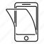 phone, protective, film, vector, thin 