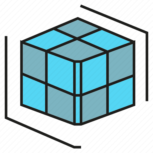 Cube, cubic, dice, model, prototype icon - Download on Iconfinder