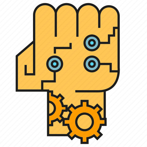 Ai, android, cyber, humanoid, robot, robotic arm, robotic hand icon - Download on Iconfinder