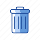 delete, remove, trash bin, trash can