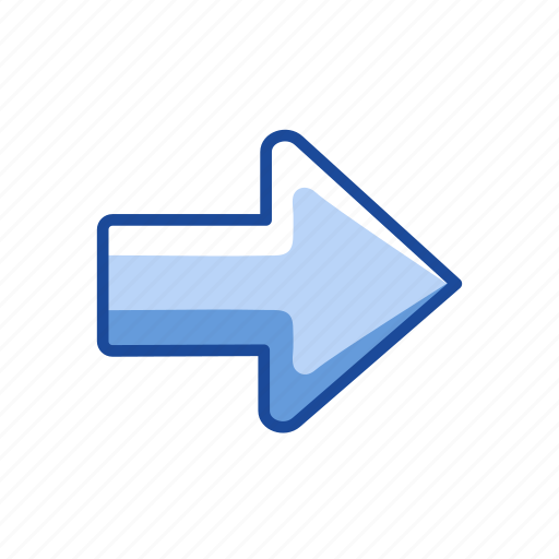 Arrow, forward, next button, pointer icon - Download on Iconfinder
