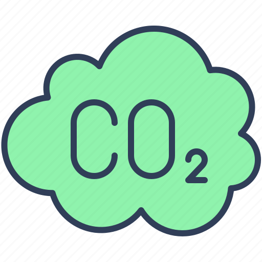 Co2, carbon, dioxide, molecule, chemistry icon - Download on Iconfinder