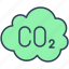 co2, carbon, dioxide, molecule, chemistry 