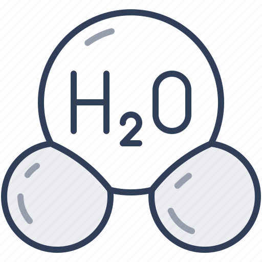 Water, h2o, molecule, chemistry, science icon - Download on Iconfinder