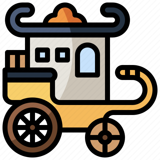 Carriage, fairy, fantasy, folklore, legend, tale, transportation icon - Download on Iconfinder