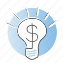 bulb, energy, financial, idea, light