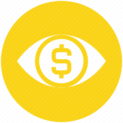 Cash, coin, currency, dollar, eye, finance, money icon - Download on Iconfinder
