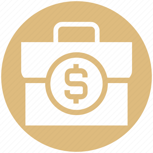 Brief case, cash bag, currency bag, dollar case, dollar sign, finance, money bag icon - Download on Iconfinder