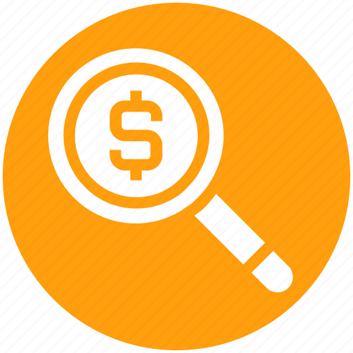 Dollar, finance, find, magnifier, money, research, search icon - Download on Iconfinder
