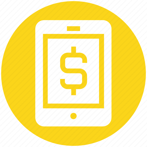Banking app, cell phone, dollar, mobile, mobile banking, money, sign icon - Download on Iconfinder