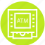 atm, bank, cash, device, dispenser, money, money machine 